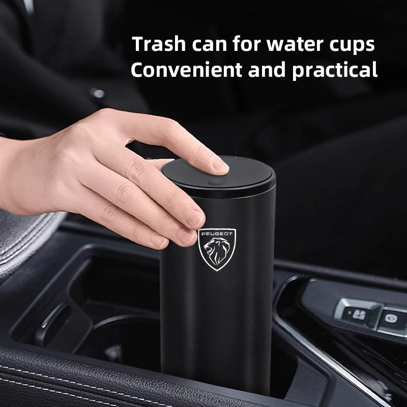 Zinc Alloy Car Trash Can Storage Bag Garbage Bin Ashtray For Peugeot 5008 g 408 308 Landtrek 208 2008 3008 Rifter 508 301 108 608