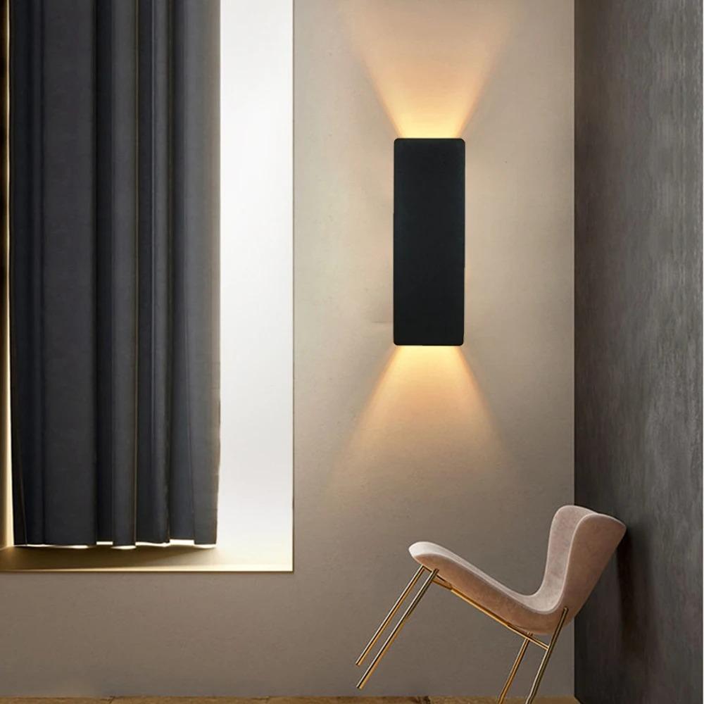 Modern Simple 6W LED Indoor Wall Lamp Bedroom Living Room Home Lighting Aisle Corridor Decoration Aluminum Wall Light AC85-265V