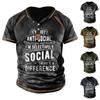 Men'S Printed T-Shirt Outdoor Street Short-Sleeved Hooded Button T-Shirt