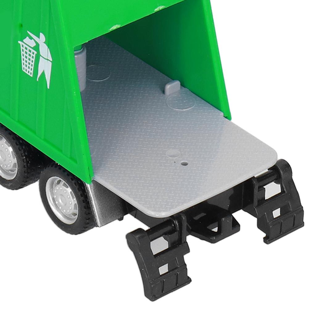1:48 Pull Back Garbage Truck Toy Alloy Plastic Delivery Trash Truck Vehicles Toys Decoration for Boys