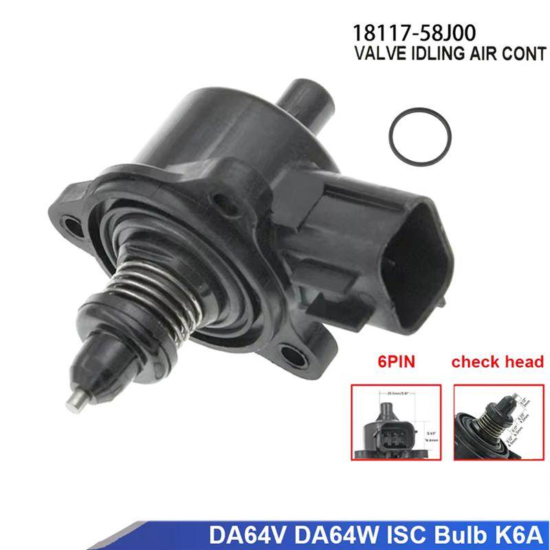 

Idle Speed Control Valve 18117-58J00 For Suzuki Wagon R MH21S MR Wagon MF22S MG22S Carry DA63T Scrum DG64V 18117-67H10-A91R чёрный