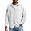 Men's Casual Button,down Long,sleeved Shirt With Pocket