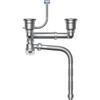 304 Stainless Steel Double Bowl Kitchen Sink with Deodorant Drain Pipe