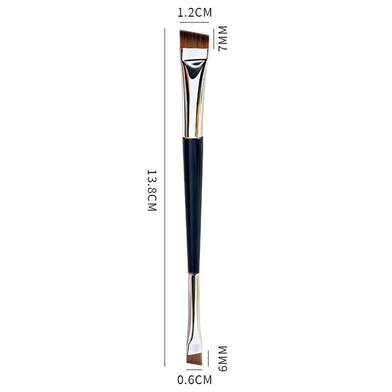 Double Ended Blade Eyebrow Brush Multi Purpose Angled Eyebrow Brush For Precise Eyebrow Makeup Eyeliner And Brow Styling