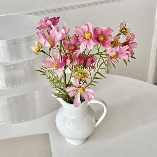 Artificial Spring Flowers Realistic Faux Wildflowers with Stem Colorful Floral Bouquet for Vase Indoor