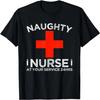 Naughty Nurse At Your Service 24 Hours Halloween Adult Joke T-Shirt