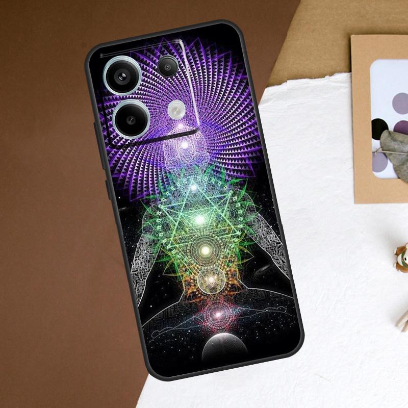 Mandala Chakra Insist Yoga Case For Redmi Note 13 Pro Plus 9 10 11 12 Pro 9S 10S 11S 12S Cover For Redmi 12 C 10C 13C