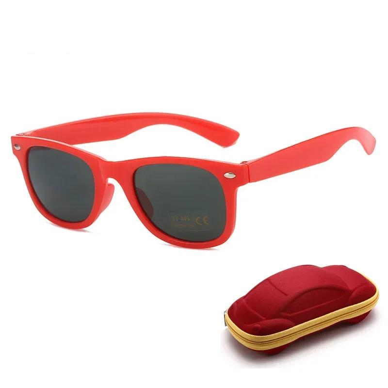 Fashionable And Trendy Children'S Cute Sunglasses Retro Candy Color Outdoor Sun Protection Eyeglasses With Glasses Box Uv400