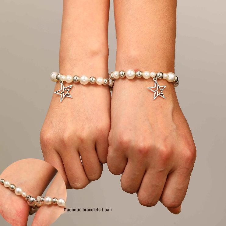 European & American Hollow Cat Paw Heart Sun Moon Star Couple & Friendship Bracelet - Y2K Sweet Cool Jewelry