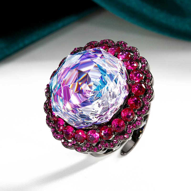 

Ювелирные изделия Медное основание Позолоченное Розовый Че Пара Зеленый Темперамент Легкий Роскошный Набор Женский 18 мм Ювелирные изделия