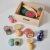 Toys Educational Toys Accessories Toys Cutting Play Food Kitchen Wooden Food Set Pretend Food Fruit Vegetable Cognition Kids