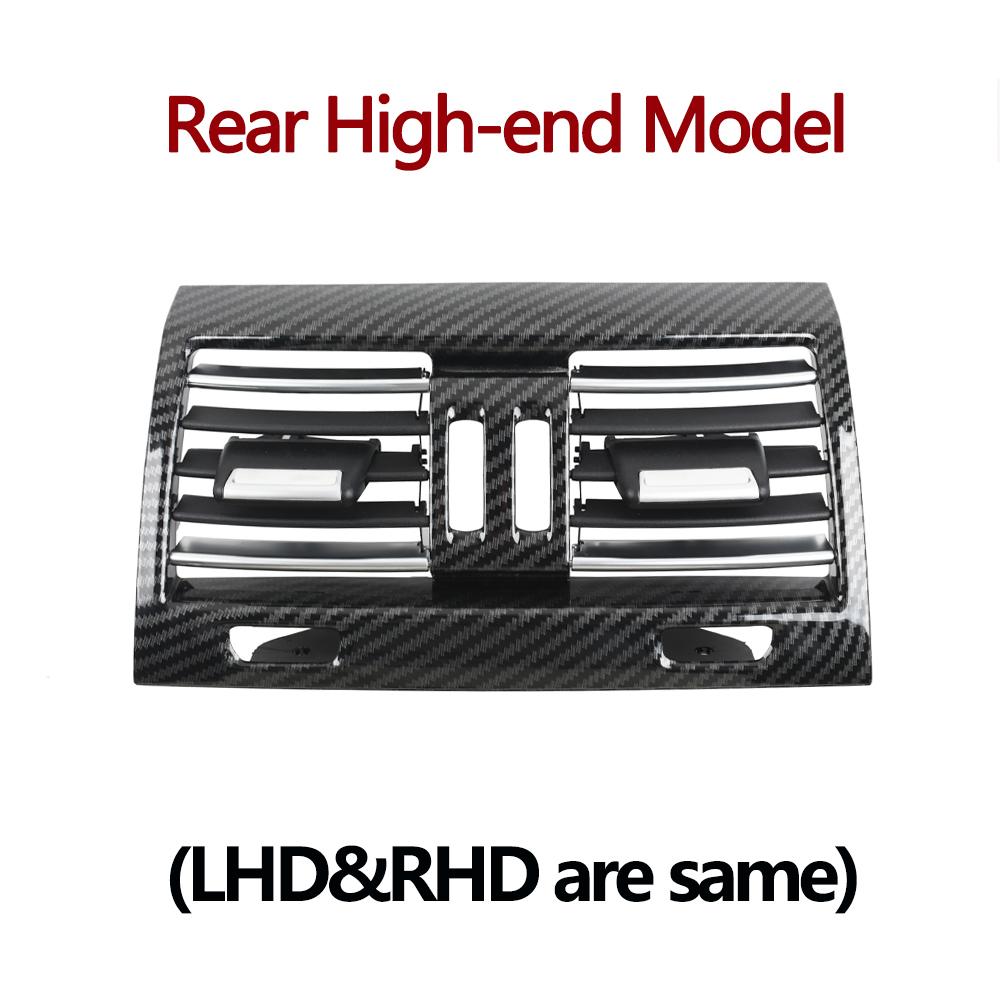 Carbon Fiber LHD RHD Front Rear Chromed AC Vent Grille Cover Panel For BMW 5 Series F10 F11 520 525 528 530 535