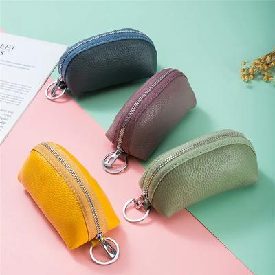 Car Leather Key Holder Minimalist Keychain Case Wallet Key Storage Case Protector Large-capacity Multifunctional Key Pouch Amagi