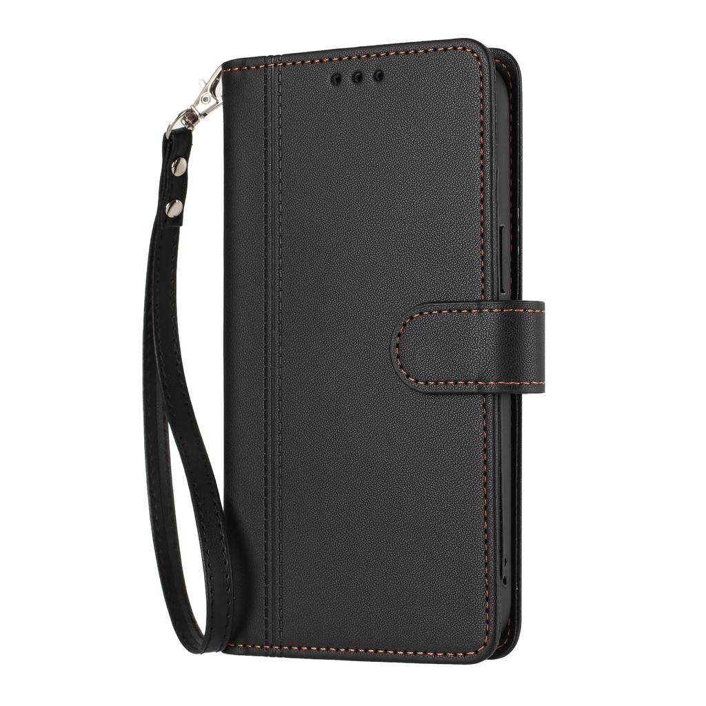 Leather Wallet Flip Case For Nokia C01 Plus C30 C10 C20 C300 C02 C32 C12 X30 X20 X10 G21 G11 G20 G10 G400 G42 G22 PU with 9 Card Slots and Wrist Strap