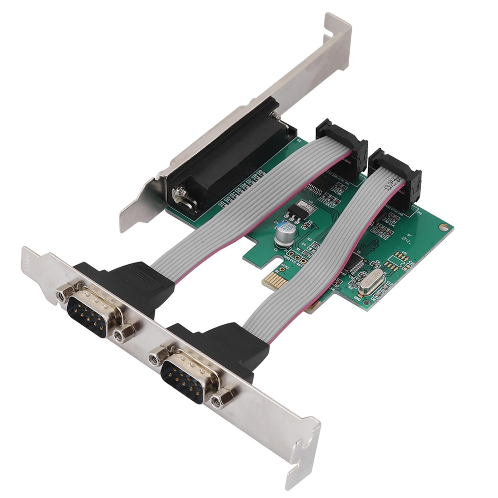 

PCI E to 2 Serial Card 1 Parallel Port Card Desktop PCI Expansion Card LPT Port Adapter Card