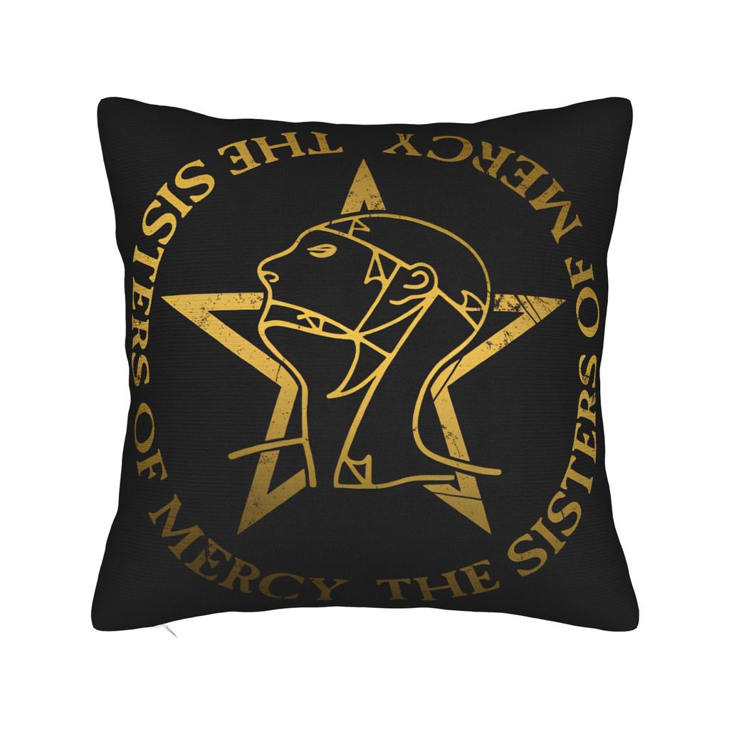 Band Sisters of Mercys Pillow Case Comfy Pillow Cover For Living Room Sofa Kawaii Cushion Cover