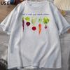 T-shirt Verdura Radici per l'Altra T-shirt Giardinaggio Uomo Donna Vegano Carota T-shirt Casual Manica Corta Cotone Abbigliamento Uomo