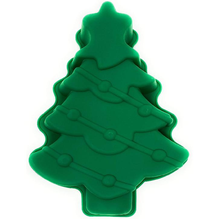 Coop & Hunt Christmas Tree Cake Pan 3D Silicone Christmas Baking Molds for Holiday Parties (1)