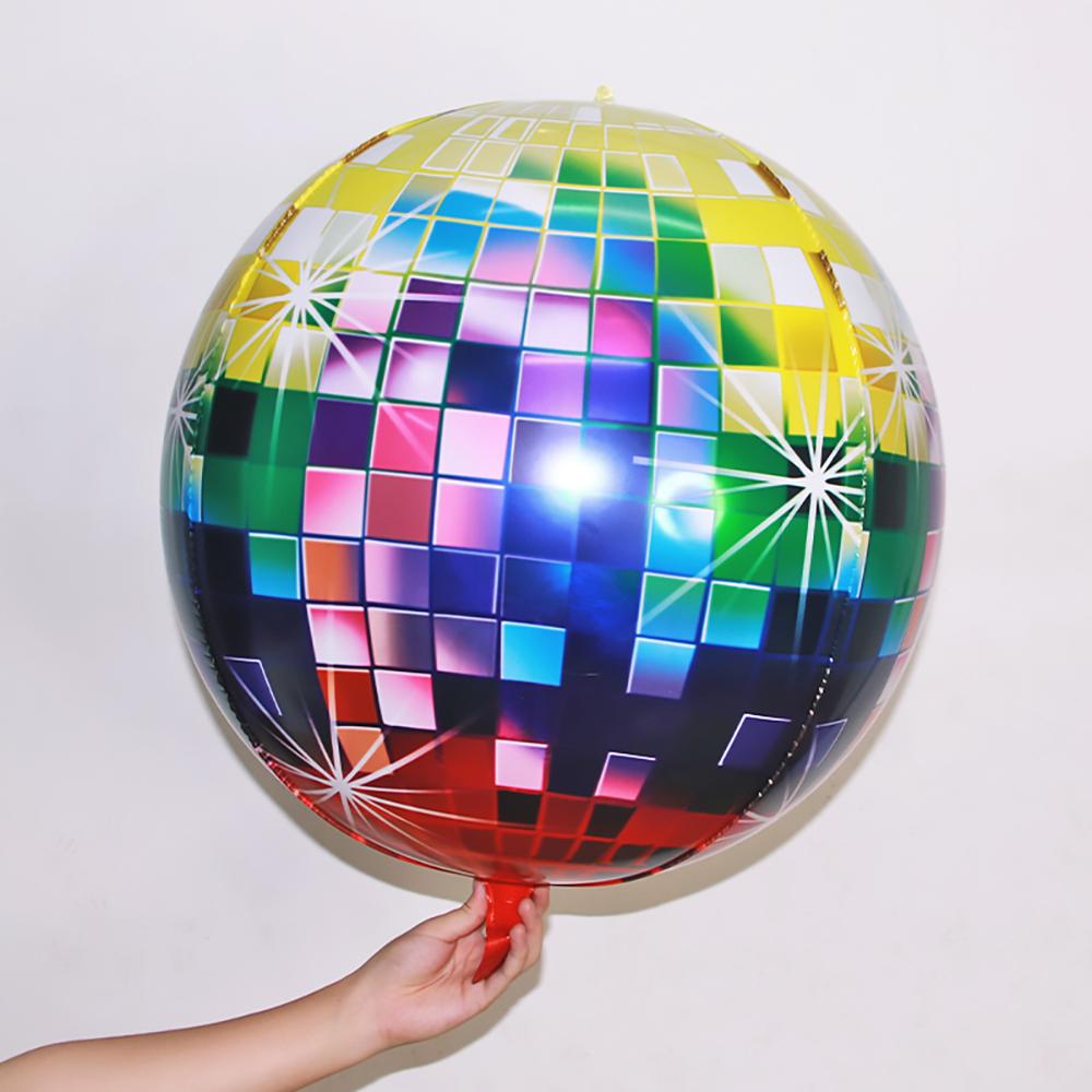 2-Pack of 32inch Colorful Disco Foil Balloons, Suitable for Birthday Party Decorations, Themed Party Decorations, Friend Gatherings, and