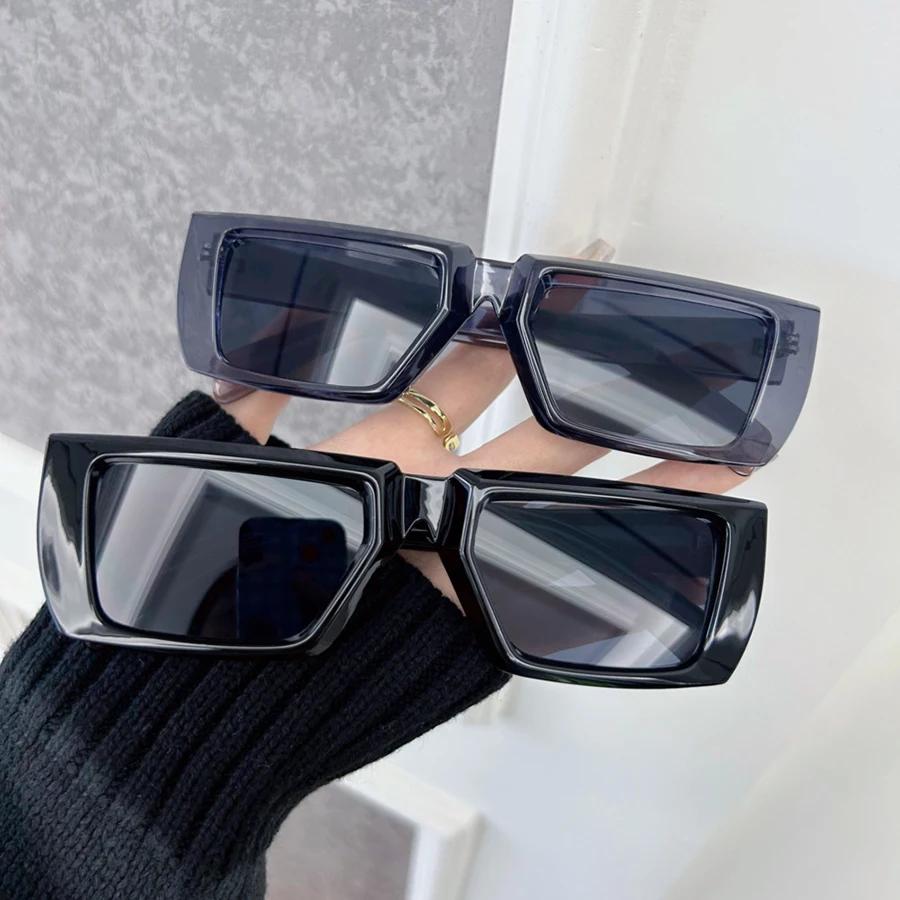 Quadratische Vintage Sonnenbrille Damen Herren Marken-Designer-Gestell Retro Sonnenbrillen Weiblich Männlich Spiegel Draußen Punk Oculos De Sol