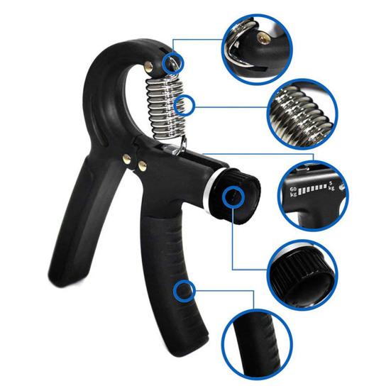 Grip Strength Trainer 5-60KG Resistance Adjustable Men Women Forearm Exerciser Hand Grip Power Strengthener Developer Fitness Equipment