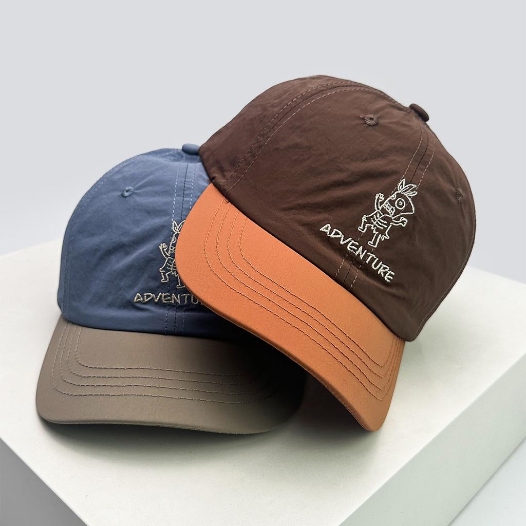 Baseball Stitching Stitched Embroidered Alphabet Color Contrast Blocking Cartoon Women Men For Neutral Gender Fresh Caps Peaked Hats Breathable