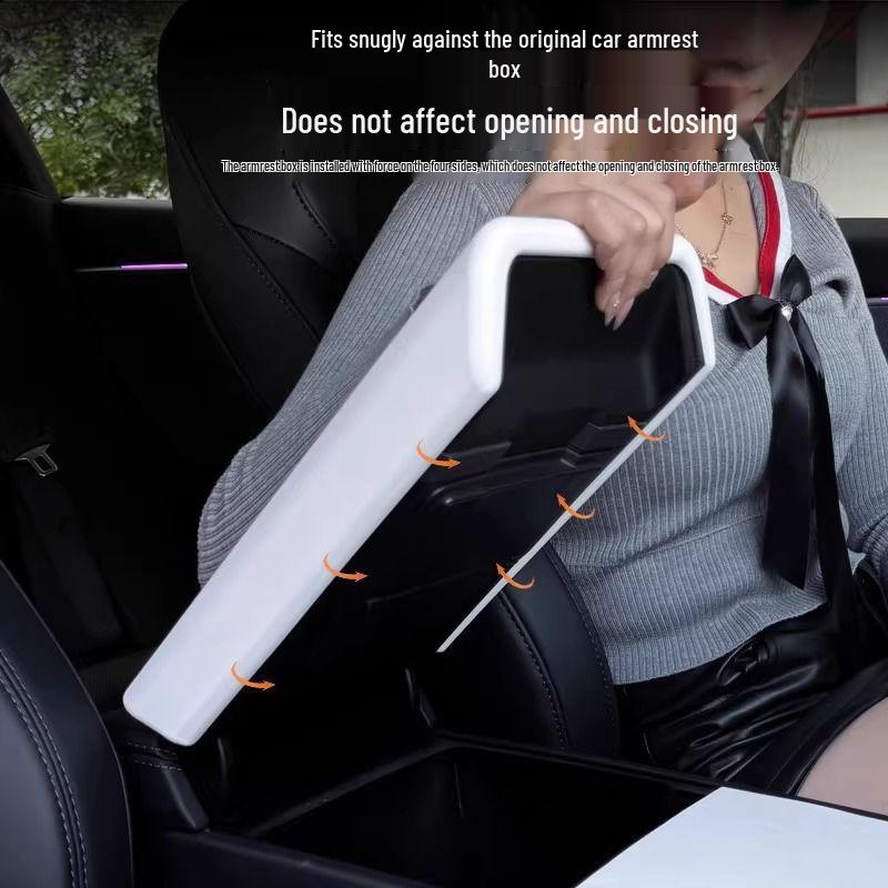 TPE Armrest Box Cover for Tesla Model 3/Y - Center Console Protector