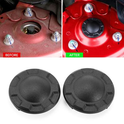 2 piezas ABS negro cubierta de amortiguador tapa protectora contra el polvo apta para Mazda 3 6 CX5 CX-5 CX-9 2014 2015-2017 2018