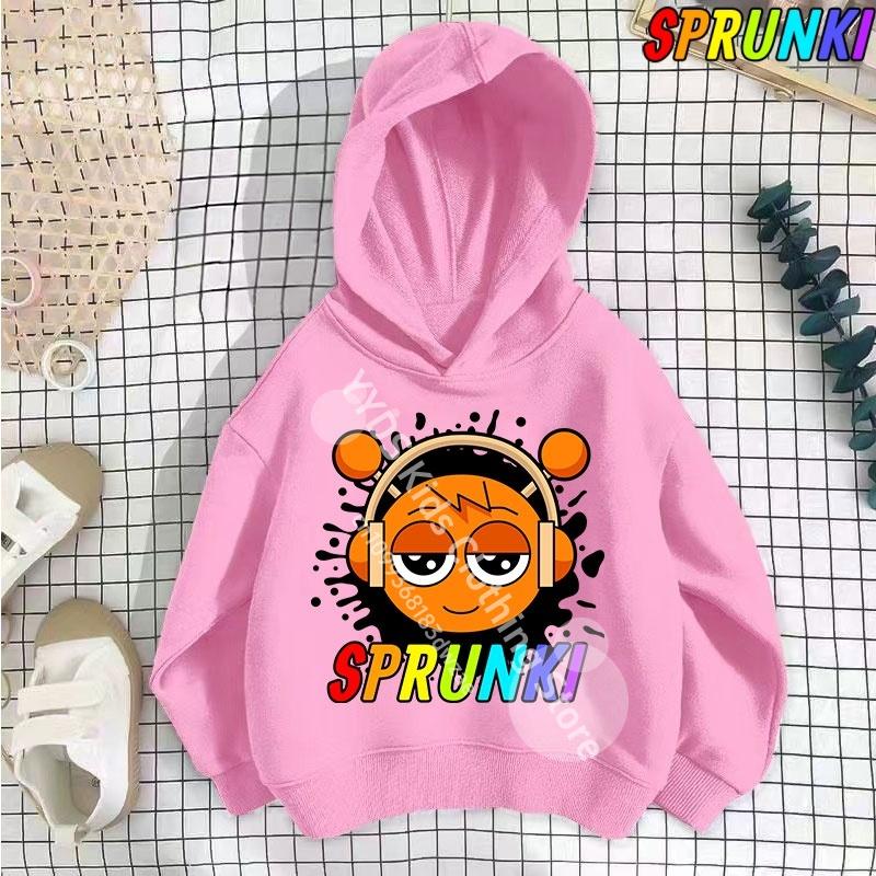 Hot Game Incredibox Sprunki Hoodie for Kids Hoody Sweatshirts for Teen Boys Cartoon Coats for Girls, Casual Outerwear for Baby