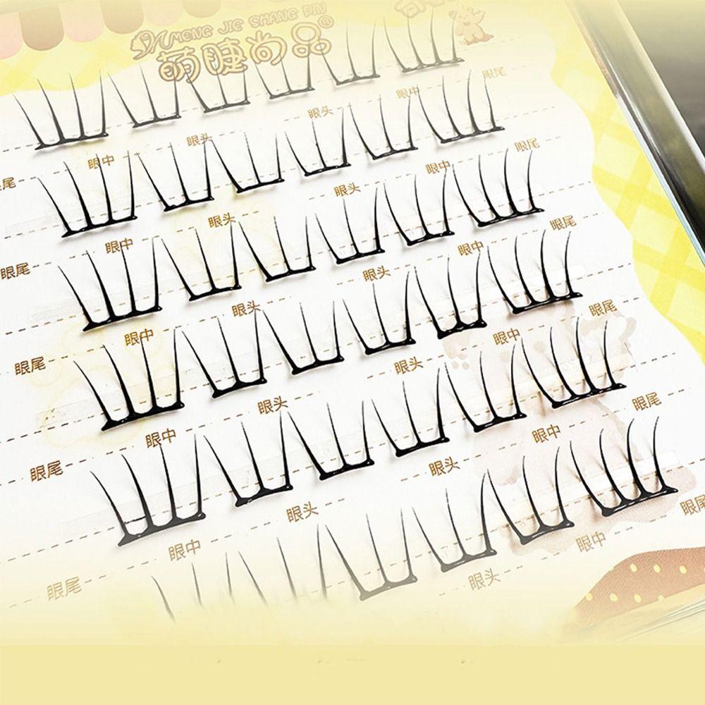 6-Row False Eyelashes Natural Look DIY Lash Extension Kit 3D Faux Mink Lash  Personal Care