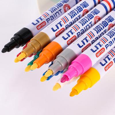 Bunter Permanent-Farbmarker, wasserfest, für Reifenprofil, Gummi, Stoff, Farbmarker, Graffiti-Ausbesserungsstift
