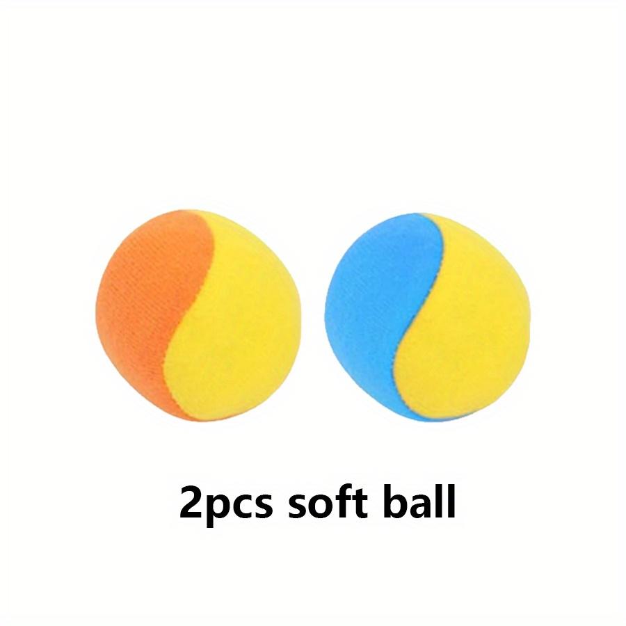 

Sticky Paddle Ball Set with Soft Balls Outdoor/Indoor Catch Throw Game Fun Family Sports Activity Safe Portable Backyard JXB