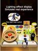 Children's Wooden Steering Wheel Puzzle - Montessori-Inspired Educational Busy Board for Simulated Driving and Intellectual Development