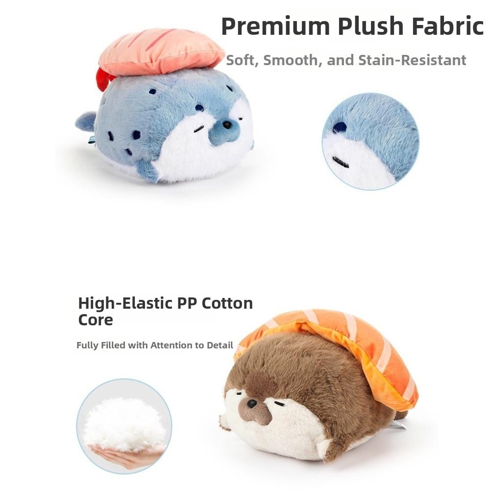 Food Theme Seal Plushie Toy Kawaii Pillow Cushion New Stuffed Sea Otter Toy Birthday Gifts