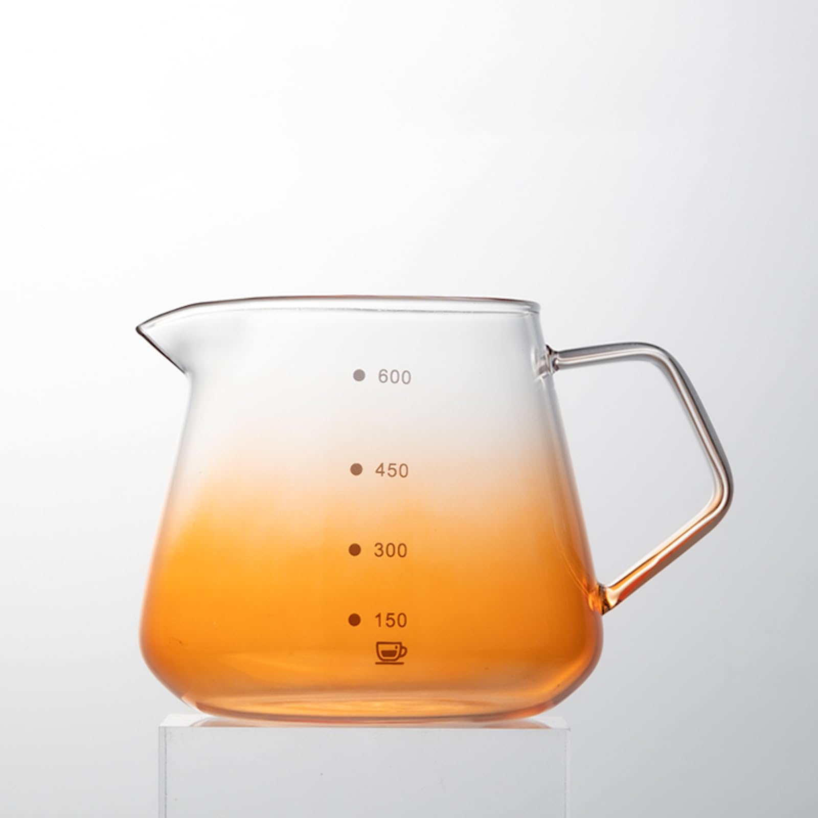 

JIKANNOYA Coffee Pot, Shatter-Resistant, 600ml, Made of High Boron Silica Glass, Heat-Resistant, Heat-Stovetop, Cold-Resistant, with Handle, Coffee