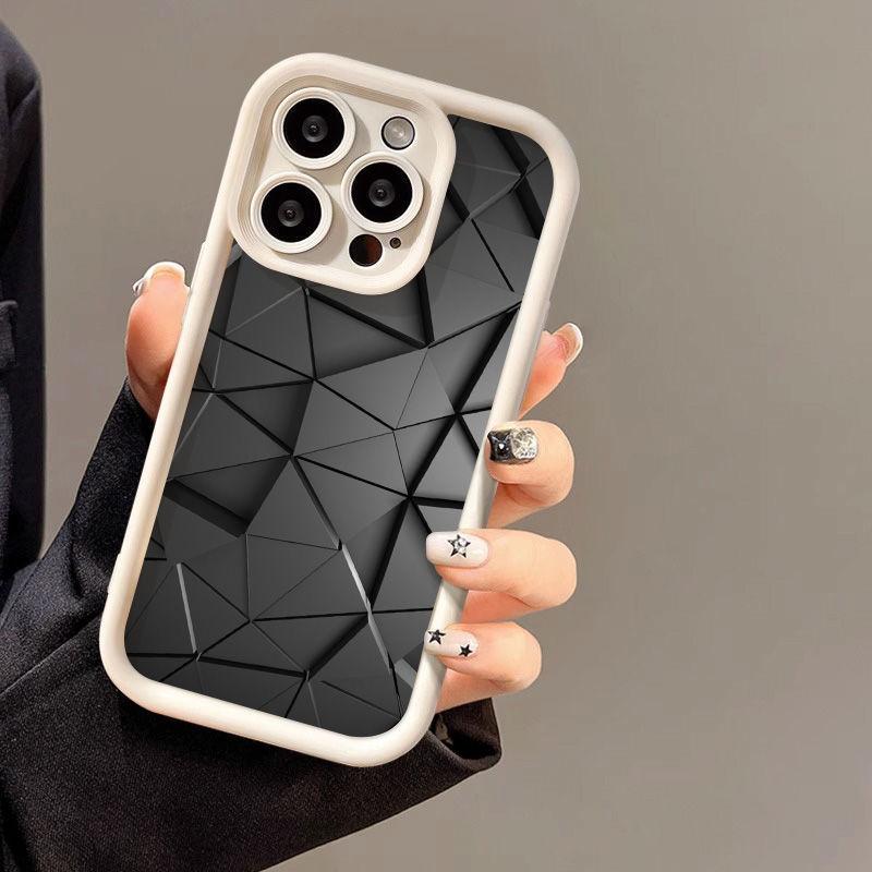 Triangular Rhombus for iPhone17 Mobile Phone Case Apple 17promax New 2026 Fine Hole 13/12 Factory X