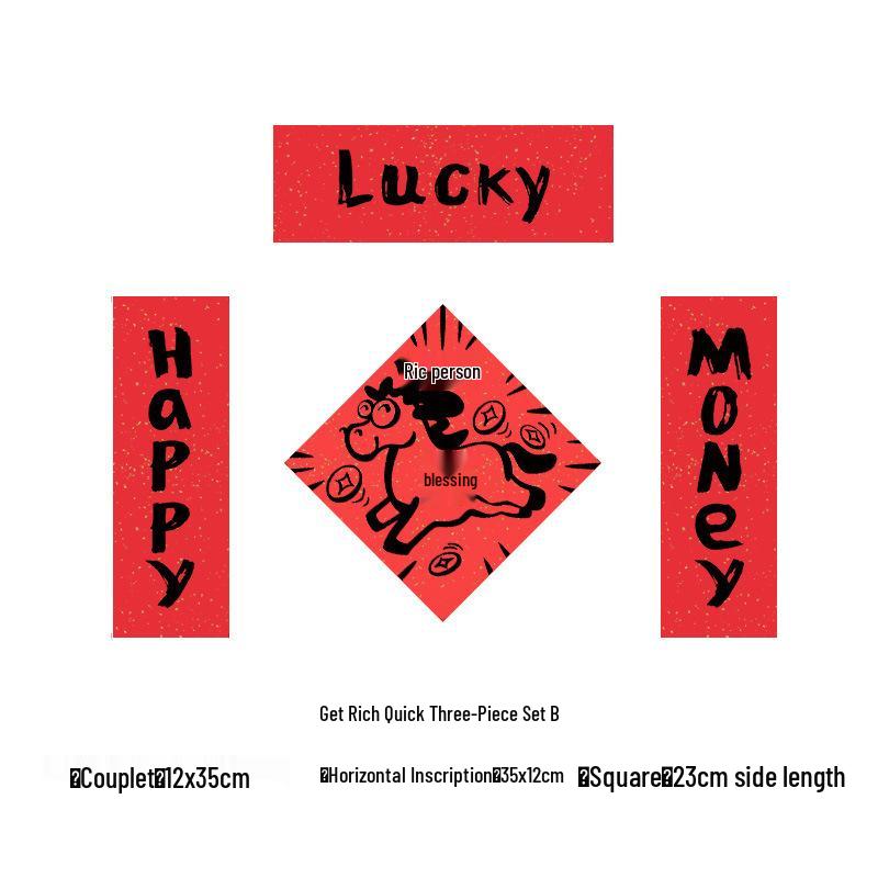 2026 Year of the Horse: Funny English Couplets, New Year Decorations & Photo Props for Chinese New Year Atmosphere & Scene Setting