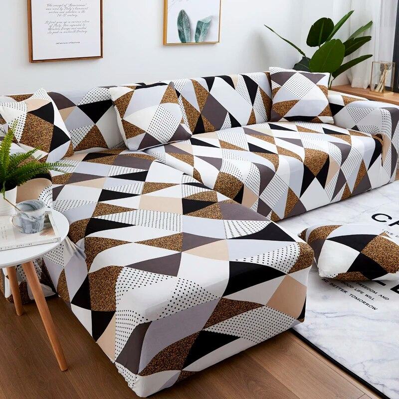 Elastic Sofa Slipcovers Sofa Covers for Living Room Housse Canape 1/2/3/4 Seat Couch Cover Stretch Sectional Furniture Protector