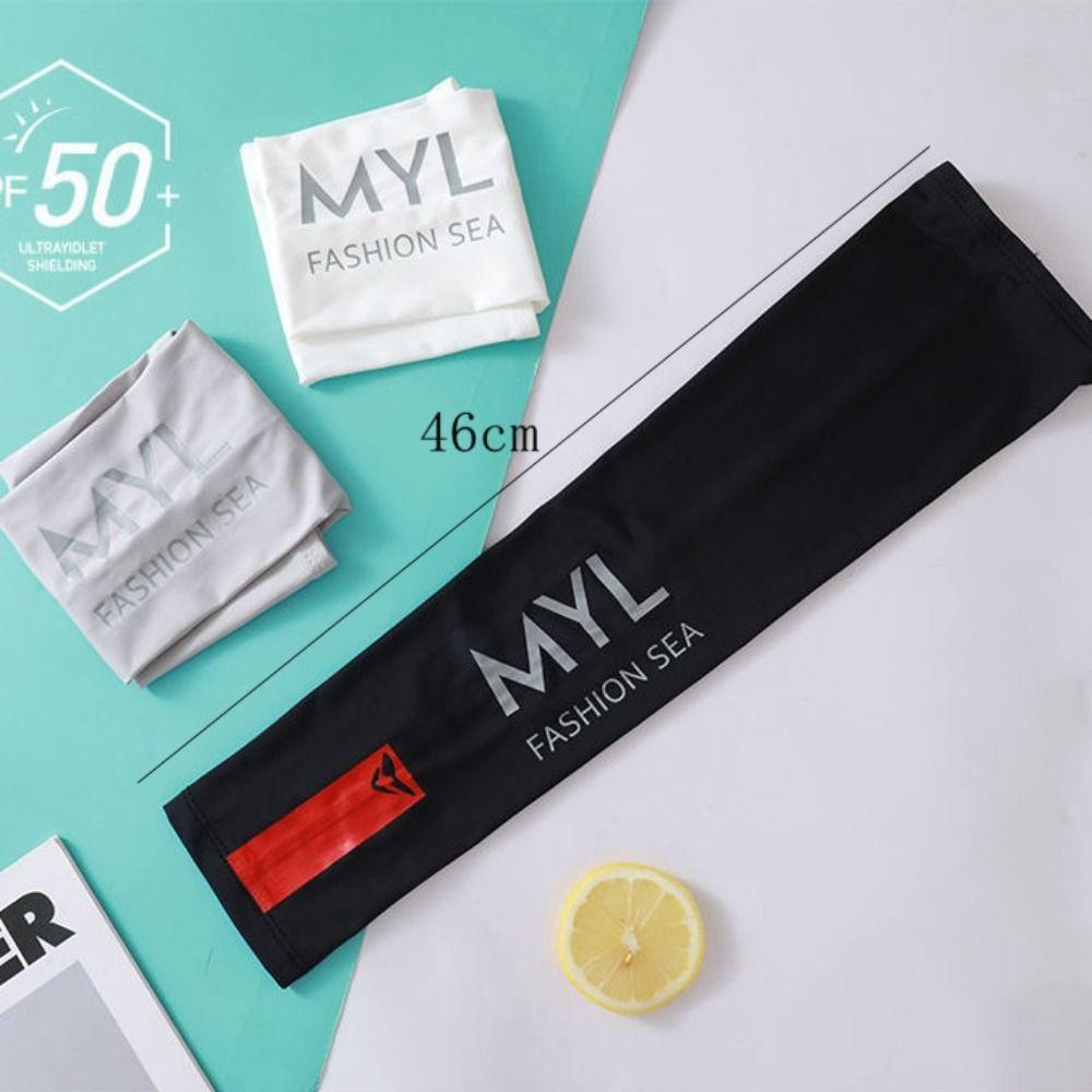 Sunscreen Ice Silk Arm Sleeves Arm Protection Ice Arm Warmers  Sports Equipment