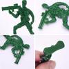 52pcs 5cm Green Military Tactical Soldier Miniatures - Army Model Figures for Collectors, Diorama Displays & Military ZSY