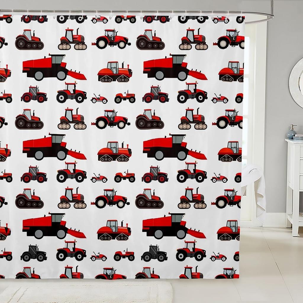 Shark Shower Curtain, 3D Shark Bath Curtain, Sea Animals Bathtub Shower Curtain Ocean Sea Wave Shower Stall Curtain Blue White