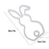  Neon Light Battery Operated Bunny LED Neon Sign Easter Decoration for Bedroom Dorm Easter Party Bar