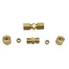 High Pressure Brass Pipe Joint 3/16 Size Tool Free Installation For Home Plumbing Maintenance
