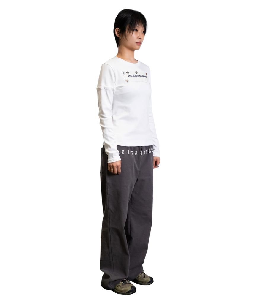 Keulaepilum Dont Push My Buttons Trouser (Charcoal)