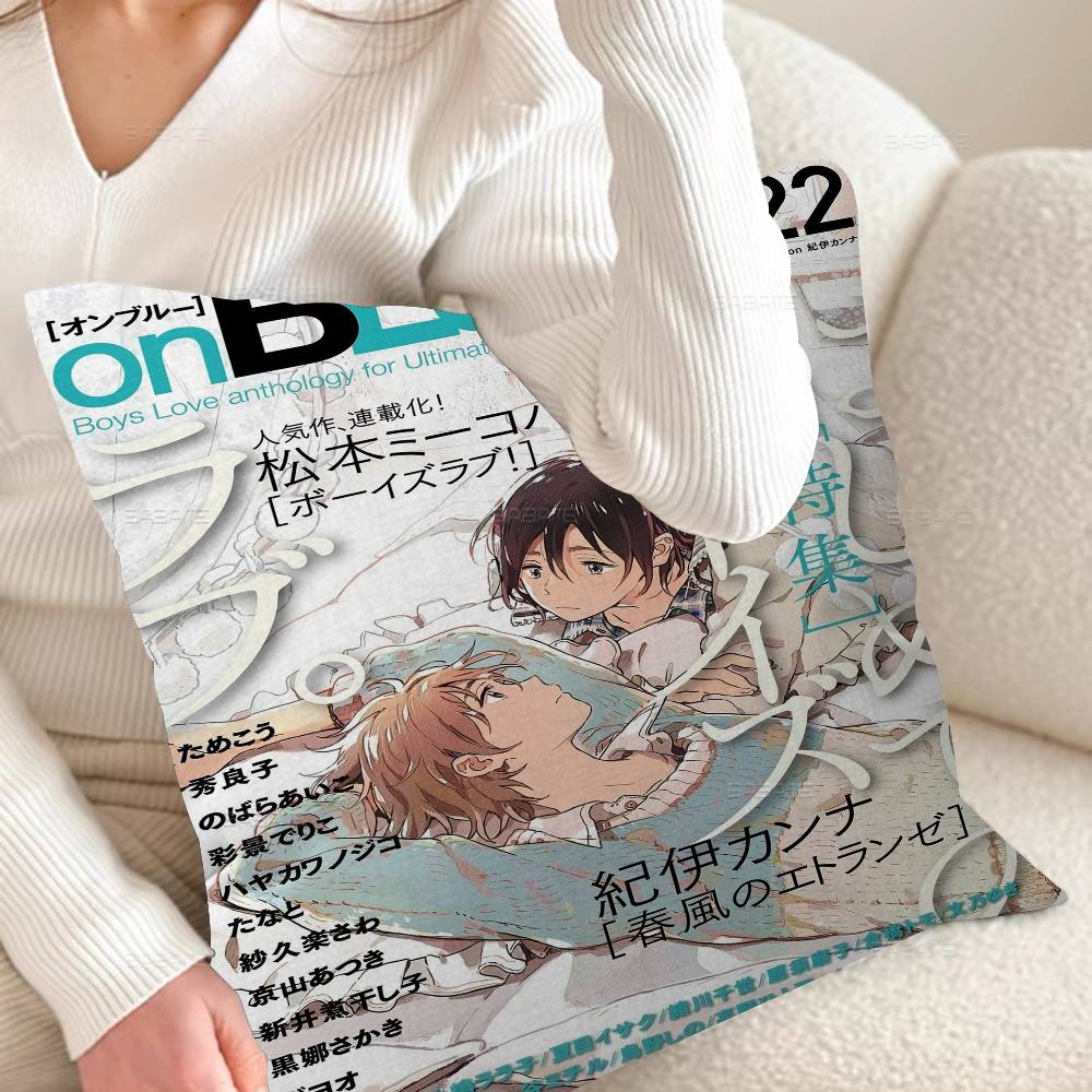 Anime Letranger Series Boy Pillow Cushion Cover Pillowcase Living Room Sofa Home Decor Customized