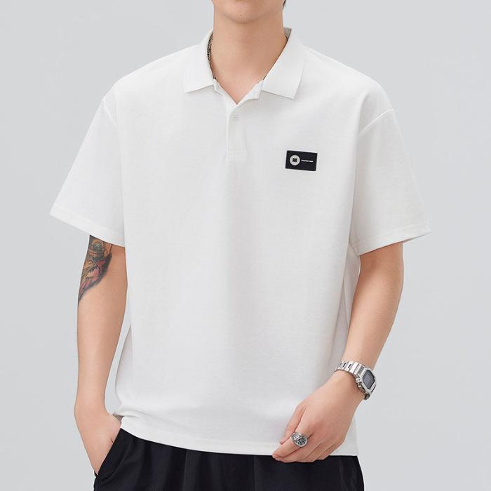 Men's New Summer Loose Short-sleeved POLO Shirt Lapel Thin Short T