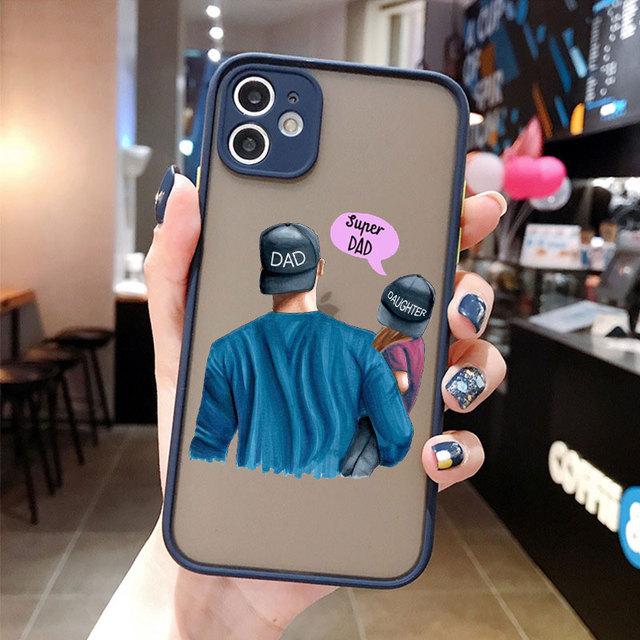 Super Mom Dad Gril Boy Child Phone Case For iPhone 17 16 15 14 13 12 11 Pro Max Mini 7 8 Plus SE Shockproof Matte Cover Fundas
