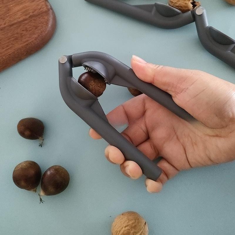 Heavy-Duty Nutcracker with Efficient Shell Removal - Portable Nut Opener Plier, Durable Plastic Kitchen Tool for Chestnuts