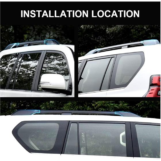 4PCS/Set Roof Rack Rail End Cover Replace Fit for Land Cruiser Prado 150 FJ150 2010-2015 2016 2017 2018 Car Accessories