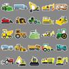 100 Pieces of Engineering Car Graffiti Stickers Personalized Cartoon Decorative Water Cup Mobile Phone Case Notebook Stickers